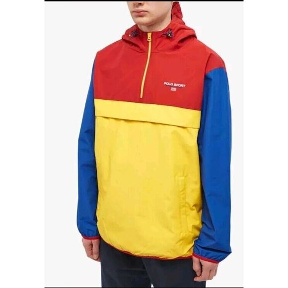 Ralph Lauren Sport Men's Red Rocks 2 Colorblock Packable Anorak Jacket Size Med. - Picture 5 of 11
